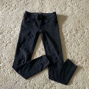 American Eagle 0Short Black jeans jeggings super stretch